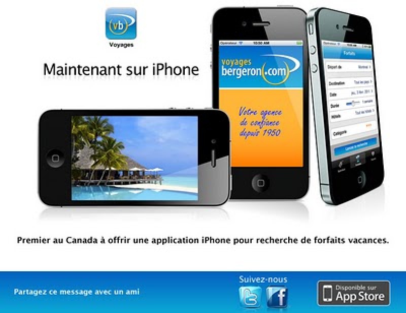 Voyages Bergeron Sur Iphone!!!! - Voyages Bergeron